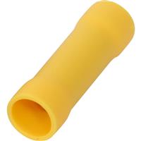 Butt Connectors 6mm (100 Pack) in Yellow