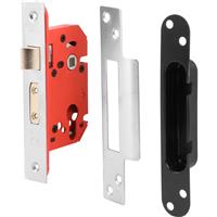 Union StrongBOLT Euro Profile Sashlock 64mm Satin in Silver