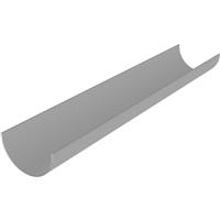 Aquaflow 112mm Half Round Gutter 3m in Grey PVCU