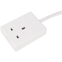 Axiom 1 Gang Extension Lead 5m in White