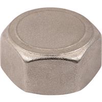 Hep2O Manifold End Cap 3/4" Female in Silver Brass