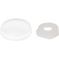Unbranded Plastic Dome Screw Cover (25 Pack) in White