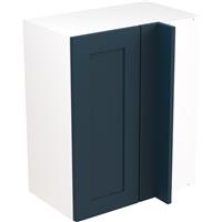 Kitchen Kit Flatpack Shaker Kitchen Cabinet Wall Blind Corner Unit Ultra Matt 600mm in Indigo Blue MFC