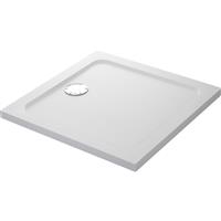 Mira Flight Safe Square Shower Tray 900 x 900mm in White Acrylic Stone Resin