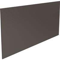 Kitchen Kit Flatpack J-Pull Kitchen Cabinet Breakfast Bar Back Super Gloss 2100mm in Graphite Mdf
