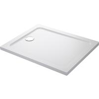 Mira Flight Low Rectangular Shower Tray 900 x 760mm in White Acrylic Stone Resin