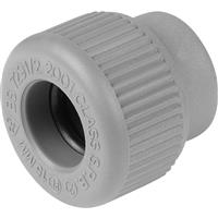 Unbranded Stop End 15mm in Grey Plastic