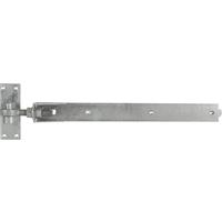 GateMate Hook and Band Gate Hinge 600mm Galvanised (2 Pack) in Silver