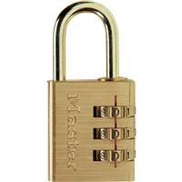 Master Lock Combination Padlock 30 x 65 x 15mm in Brass Steel