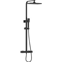 Bristan Craze Thermostatic Bar Diverter Mixer Shower in Black Zinc Alloy