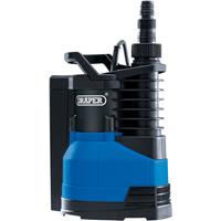 Draper Submersible Water Pump with Integral Float Switch 750W in Black/Blue