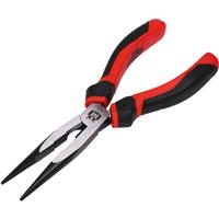 Minotaur Long Nose Pliers 200mm in Black/Red Chrome Vanadium Steel