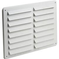 Airvent Fixed Louvre Gas Vent in White PVC