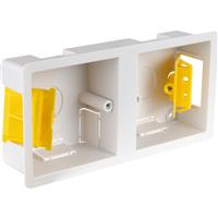Appleby Dry Lining Boxes Dual 35mm in White Plastic