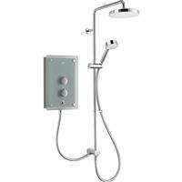 Mira Azora Dual Outlet Thermostatic Electric Shower 9.8kW in Frosted