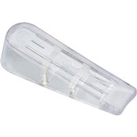 Door Wedge in Clear Rubber