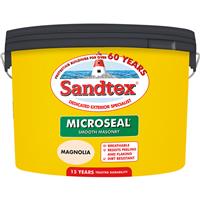 Sandtex Ultra Smooth Masonry Paint 10L in Magnolia