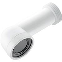 McAlpine WC-CON8 90deg Adjustable Length Pan Connector 4"/110mm in White Iron
