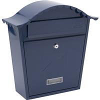 Burg-Wachter Classic Post Box Midnight in Blue Galvanised Steel