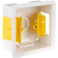 Appleby Dry Lining Boxes 1 Gang 35mm in White Plastic
