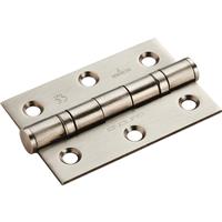 Eurospec Ball Bearing Hinge Grade 7 Satin (2 Pack) in Stainless Steel