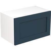 Kitchen Kit Flatpack Shaker Kitchen Cabinet Wall Bridge Unit Ultra Matt 600mm in Indigo Blue MFC