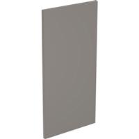 Kitchen Kit Flatpack J-Pull Kitchen Cabinet Wall End Super Gloss 800mm in Dust Grey Mdf