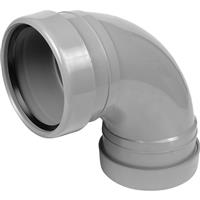 Aquaflow Bend 110mm 92.5deg Double Socket in Grey Rubber