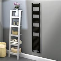 Towelrads Eton Black Aluminium Towel Radiator 1600 x 300mm 1572Btu in Anthracite