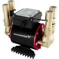 Grundfos Amazon STP Brass Twin Shower Pump 1.5 bar in Black