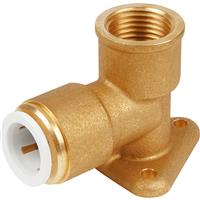 JG Speedfit Wing Back Elbow 15mm x 1/2" BSP in Gold Brass