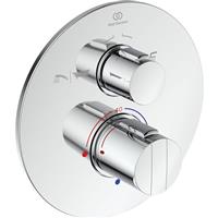 Ideal Standard Easybox Thermostatic Concealed Dual Outlet Shower Valve Round in Chrome Brass