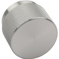 Hafele Graf Knob Stainless Steel 38mm in Silver Aluminium