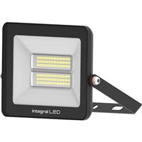 Integral LED Super Slim II Floodlight IP67 IK08 20W 4000K 2000lm in Black Aluminium