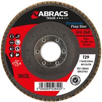 Abracs Trade Zirconium Flap Discs 115mm x 60G (2 Pack) Steel