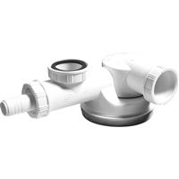 Wirquin Espace Extra Flat Sink Trap 1 1/2" 1 Sink in White