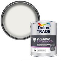 Dulux Trade Diamond Satinwood Paint Pure Brilliant 2.5L in White