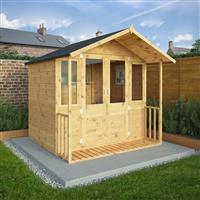 Mercia Traditional Summerhouse 7' x 7' in Natural Timber