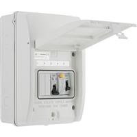 BG Metal Shower Consumer Unit IP65 2 Way