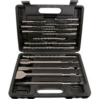 Abracs SDS Plus Chisel & Drill Bit Set (15 Piece) Plastic