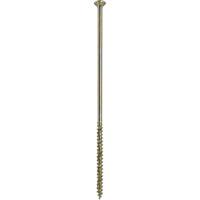 ForgeFast Multi Purpose Self Drilling Wood Screw 6.0 x 200mm (100 Pack) in Gold Steel