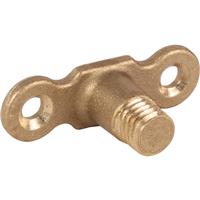 Unbranded Backplate Male 10mm (10 Pack) in Brass