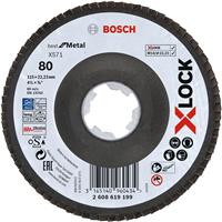 Bosch Angled Flap Disc 115mm x 80G X-LOCK Aluminium Oxide