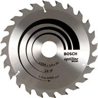 Bosch TCT Optiline Circular Saw Blade 184 x 30mm x 24T Steel