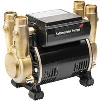 Salamander CT Force Regenerative Twin Shower Pump 1.5 bar in Black Brass