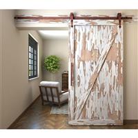 Coburn Flat Track 100 Arrow Head Hanger One Door System 1000mm - Finish in Rust Nylon/Steel