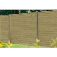 Forest Garden Pressure Treated Horizontal Tongue And Groove Fence Panel 6' x 6' (5 Pack) in Natural Timber