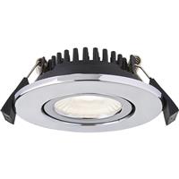 Spa Lighting Spa Integrated LED 5W Fire Rated Adjustable IP65 Downlight 500lm 4000K in Chrome Steel