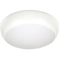 Meridian Lighting LED Luna IP54 Bulkhead 16W CCT3 Colour Change 1300lm in White Polycarbonate