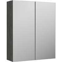 Nuie Arno Mirrored Cabinet 600mm in Anthracite MFC